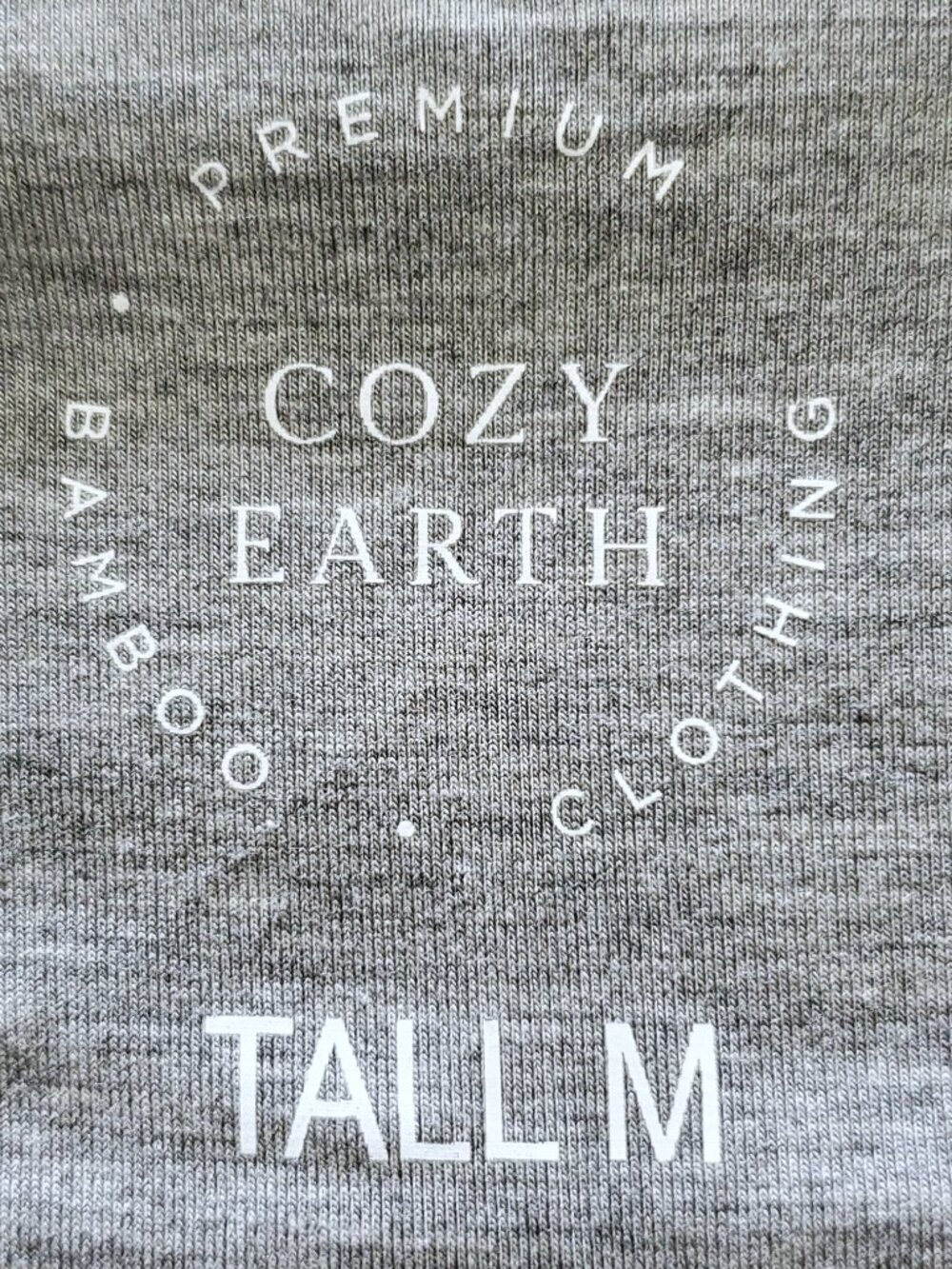 Cozy Earth Bamboo Stretch-Knit Long Sleeve Grey Pajama Set Medium Tall - NWT - Picture 4 of 15